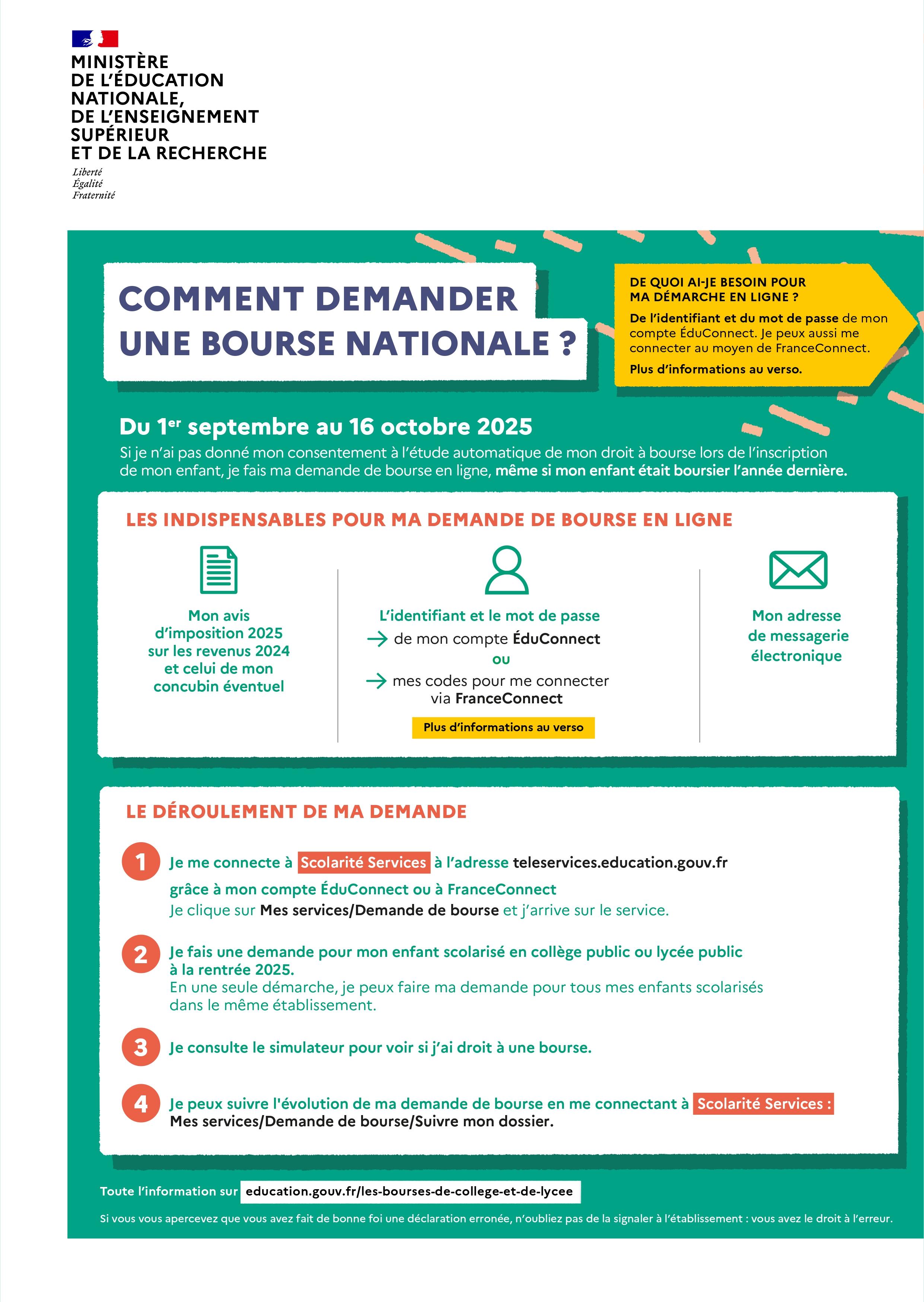 2025 bourse nationale lycee flyer 1